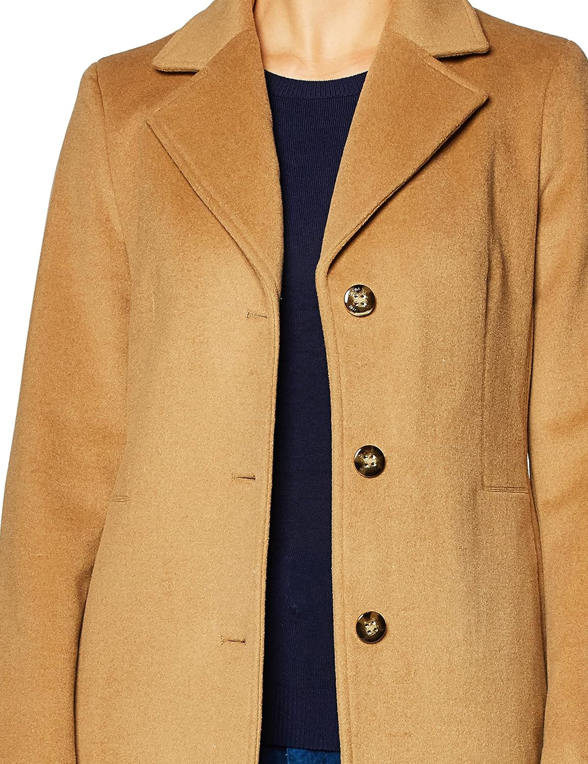 Calvin Klein womens Classic Cashmere Wool Blend Coat | Amazon (US)