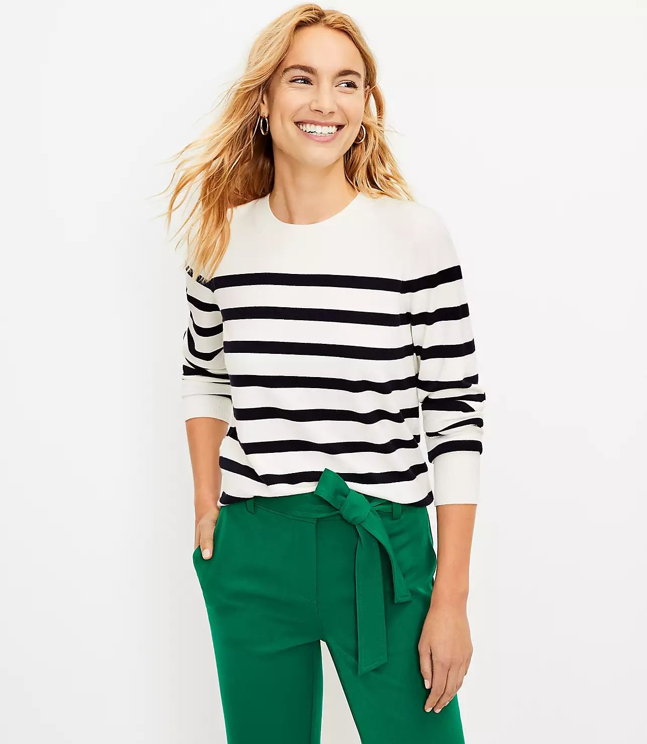 Striped Sweater | LOFT
