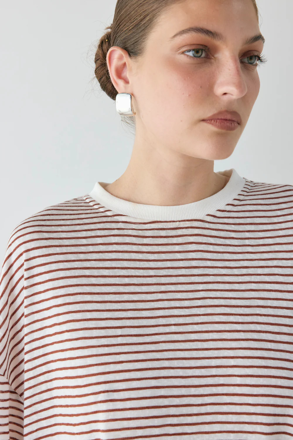 Willow Tee Brown Stripe | VRG Grl