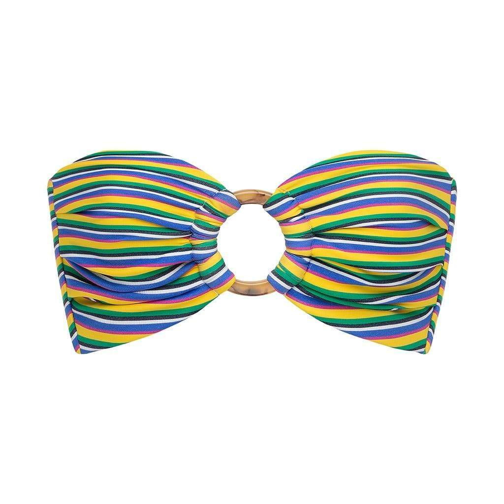 Escape Stripe Tori Bandeau Bikini Top | Montce