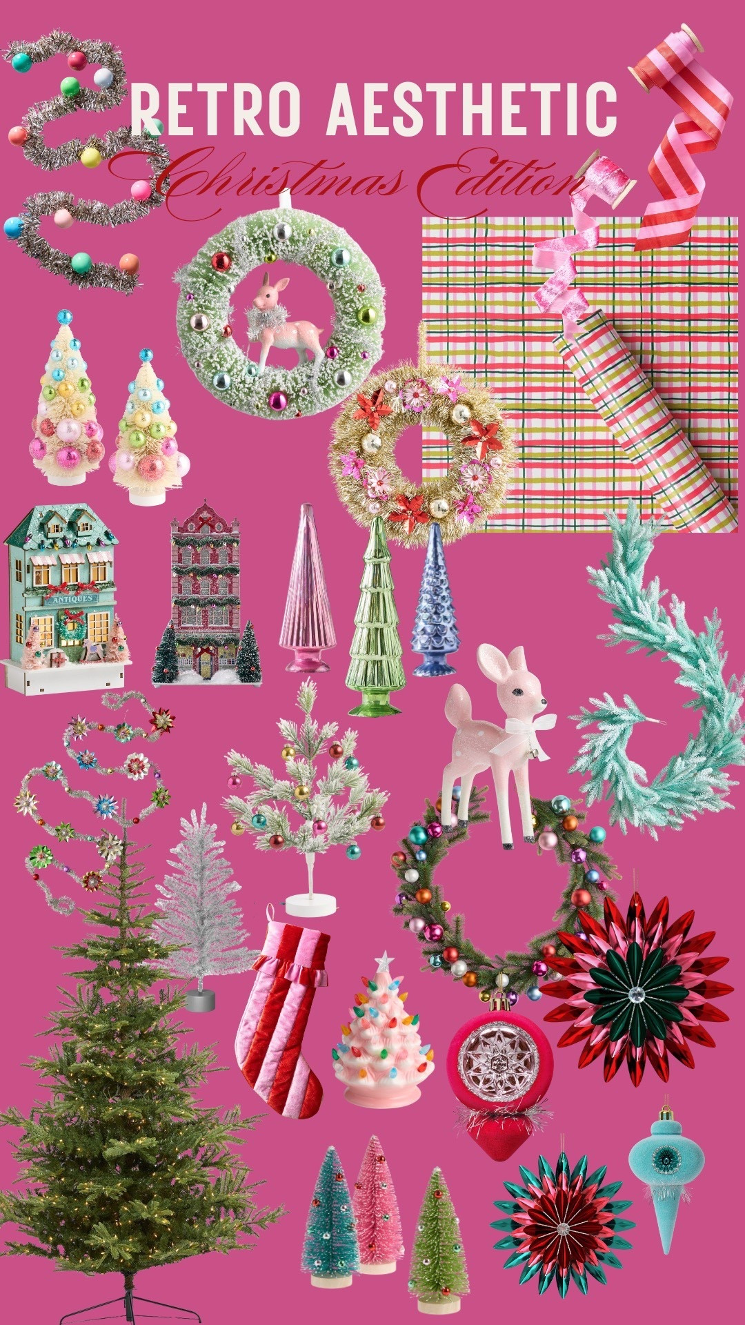 love the retro vintage Christmas decor that is coming out. this is a collection from world market, Anthropologie, Walmart, Target and more. vintage vibes and brights colors will be in this holiday seasonn 

#LTKSeasonal #LTKHome #LTKParties