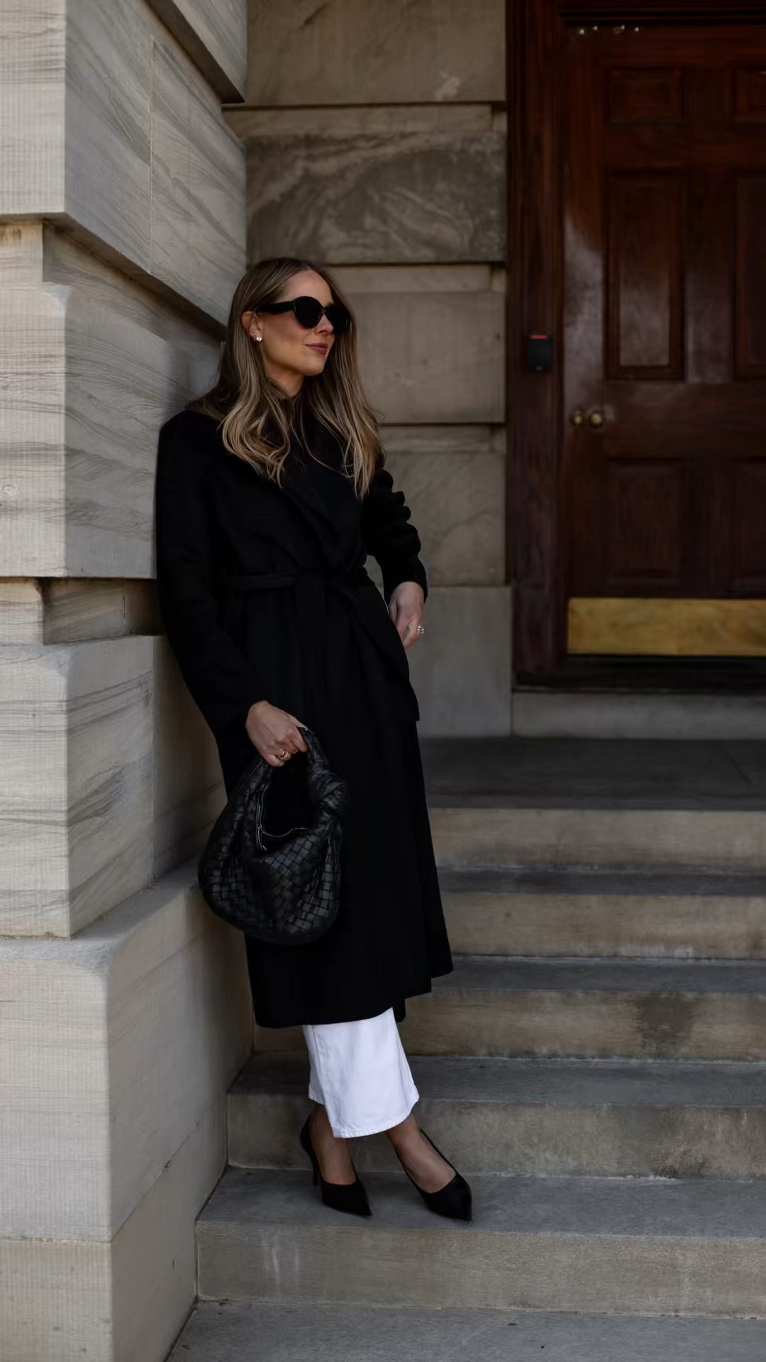 Fashion Jackson, winter outfit, white jeans, black wrap coat,  winter denim
@nordstrom #nordstrompartner 

#LTKFindsUnder100 #LTKootd #LTKOver40