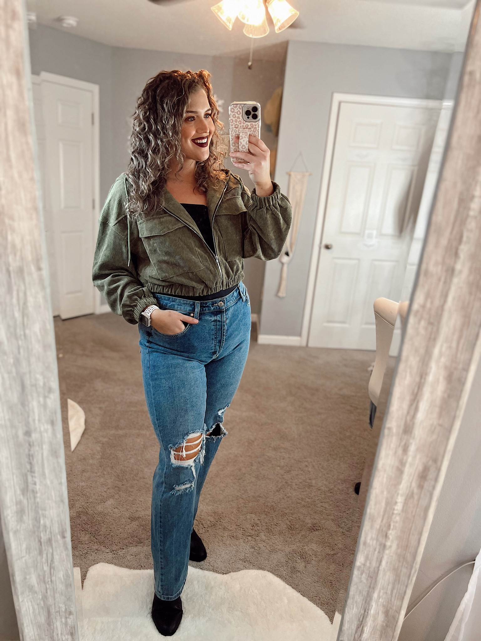 Midsize casual outfit inspo 🖤⚡️ 
Top: L
Jacket: XL
Jeans: 12
#midsizeoutfits #ootd #casualoutfits #everydayoutfit #jacket #affordableoutfits #denim #jeans #edgystyle #curvydenim #boots #booties 

#LTKSeasonal #LTKcurves #LTKstyletip
