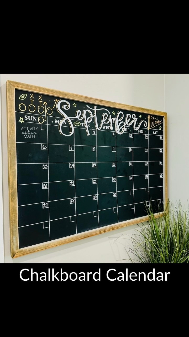 The ‘BER months have officially arrived! 

#septemberchalkboardcalendar #chalkboardcalendar
