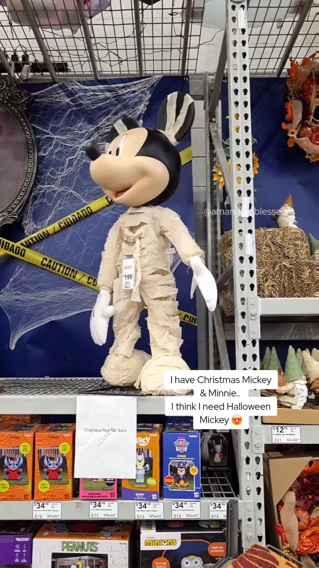 (BACK IN STOCK) Shop this Disney's Mickey Mouse Animatronic Halloween Mummy Decor - Halloween decor + a touch of Disney is my style 🤭😍 They just released a Minnie version this year.. I have the Christmas set but I really want them 🐭🎀 Remember get a price drop notification if you heart a post/save a product 😉

✨️ P.S. if you follow, like, share, save, or shop my post (either here or @amandaroblessed).. thank you sooo much, I appreciate you! As always thanks sooo much for being here & shopping with me 🥹

| Disney store, DisneyStyle, Disney Home, Halloween Mickey Mouse, Mickey Mouse Halloween animatronic, Lowes, lowes halloween decorations, lowes halloween, Halloween, halloween 2026, halloween decor, fall, fall decor, fall outfits, fall style, fall decor 2026, fall dresses, fall date, fall 2026, fall amazon, amazon fall, amazon fall fashion, fall boots, fall wedding, fall bags, fall clothes, fall capsule, fall coats, early fall, fall front porch, fall fashion 2026, fall home, fall home decor, fall garland, fall wedding guest, fall wedding guest dress, fall inspo, fall kitchen decor, fall looks, fall living room, fall porch, fall sweaters, fall trends, fall wreath, disneyloveland, halloween porch, halloween decor, amazon halloween, pottery barn halloween, anthropologie halloween, halloween cups, halloween decorations, halloween disney, halloween garland, halloween outdoor decor, LTKCon, disney halloween outfits, halloween front porch, target halloween, walmart halloween, wedding guest dress, autumn fashion, autumn fashion trends, fall aesthetic, pumpkin patch, pumpkin, wedding guest | #amandaroblessed #LosAngeles #LTKGiftGuide #LTKFindsUnder50 #LTKFindsUnder100 #LTKdayinmylife #LTKgrwm #LTKootd #LTKfitnessgoals #LTKmomlife #LTKmorningroutine #LTKselfcare #LTKstorytime #LTKfoodie #LTKvlog #LTKSeasonal #LTKActive #LTKU #LTKOver40 #LTKHome #LTKSaleAlert #LTKMidsize #LTKPetite #LTKPlusSize #LTKTall #LTKBeauty #LTKWorkwear #LTKTravel #LTKBaby #LTKBump #LTKKids #LTKMens #LTKWedding #LTKSwim
