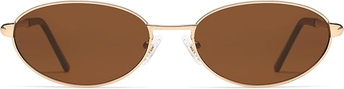 Retro Oval Sunglasses for Women Mens with Spring Hinge Sunnies AP3696 | Amazon (US)