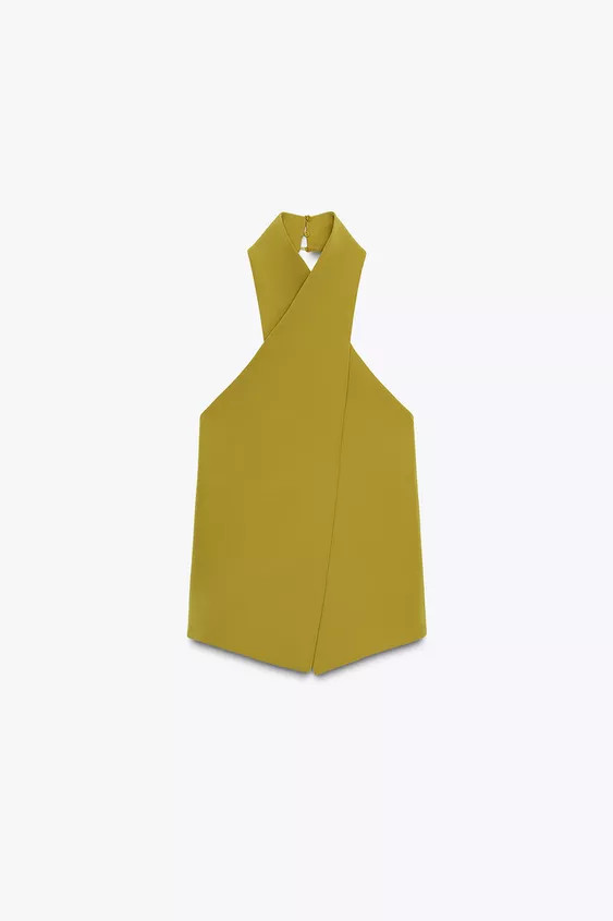 CREPE SURPLICE TOP | Zara Canada