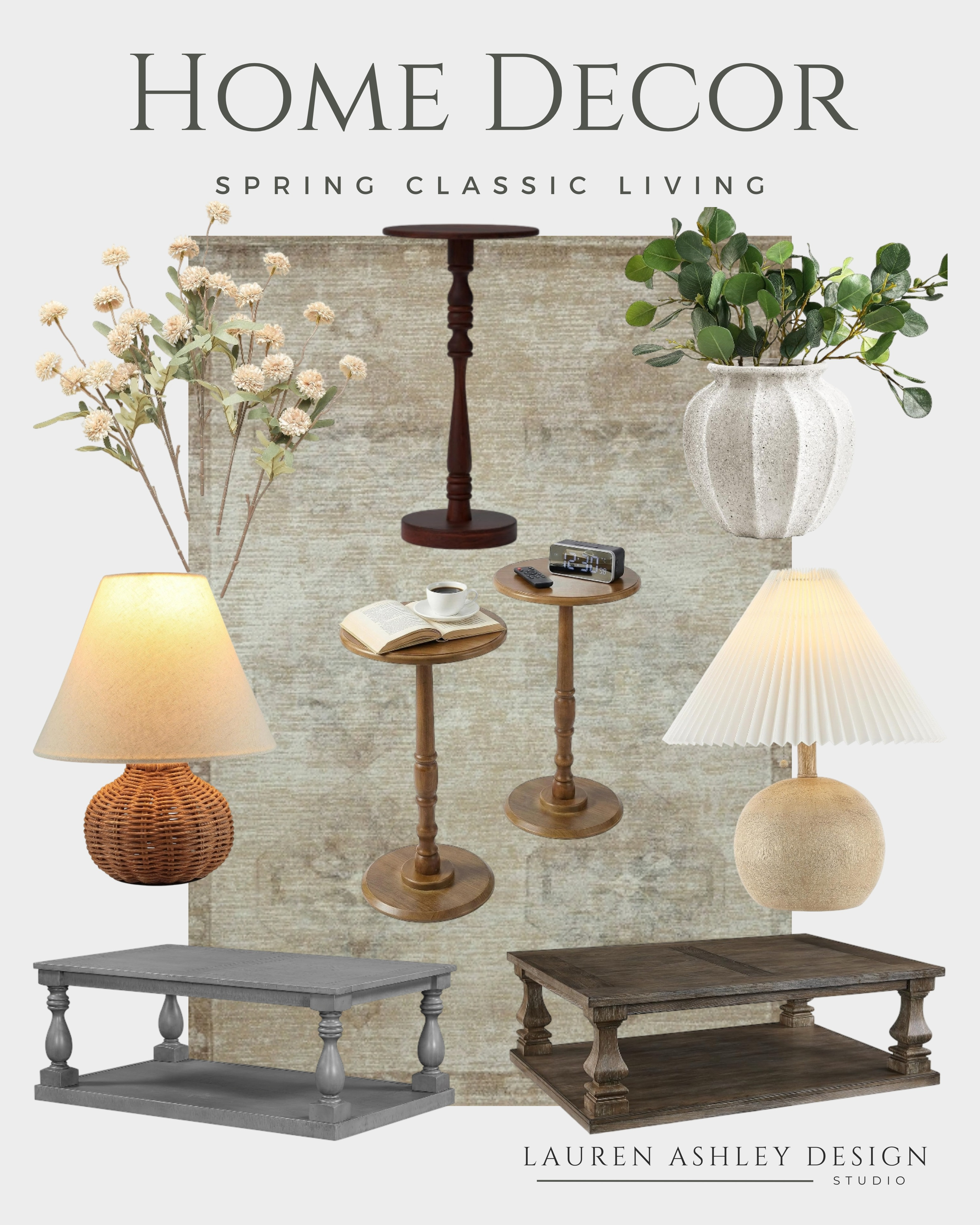 Refresh your home for the season with these spring classic living essentials. These timeless pieces bring a light and airy feel to any room while maintaining a sophisticated aesthetic. Click the link in bio to shop the look! #SpringDecor #ClassicHome #InteriorStyle 

 #LTKdayinmylife #LTKHome #LTKSaleAlert