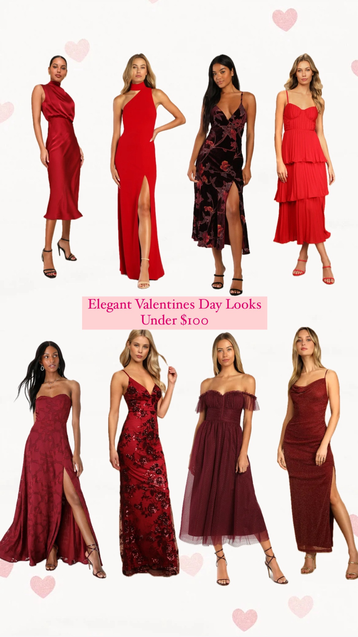 Elegant Valentines Day Looks. Under $100

#valentinesday #valentines #valentinesdaydresses #reddress #elegantdress #valentinesdayoutfit #redoutfits

#LTKstyletip #LTKsalealert #LTKfindsunder100