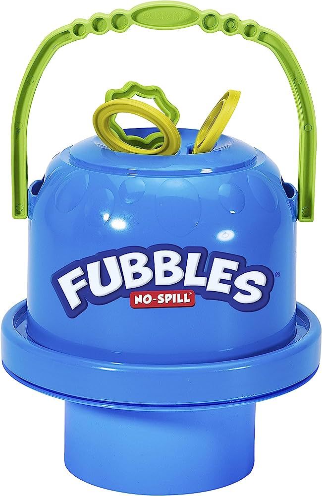Little Kids Fubbles No-Spill Big Bubble Bucket in Blue for Multi-Child Play, Made in the USA | Amazon (US)