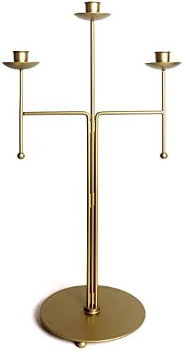 Brass Gold Metal Candle Holder Tall Candlestick, Decorative Candlestick Holder for Church,Party,W... | Amazon (US)