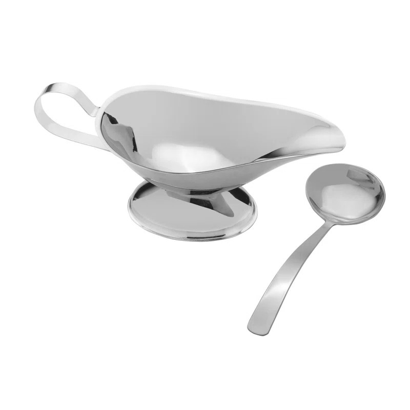 Towle Living Stainless Steel  8 Oz. Gravy Boat With Ladle | Wayfair North America