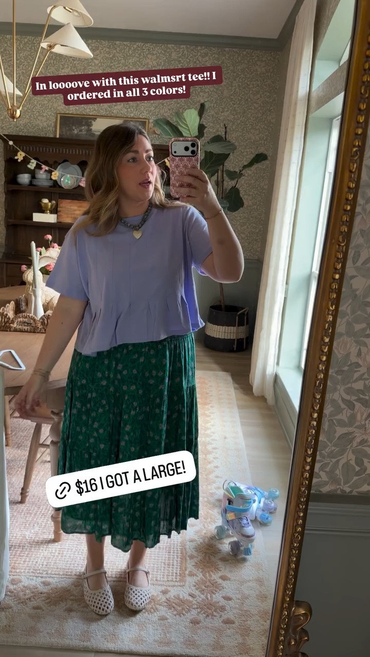 In loooove with this walmsrt tee!! I ordered in all 3 colors!

Spring summer ootd 

#LTKMidsize #LTKootd