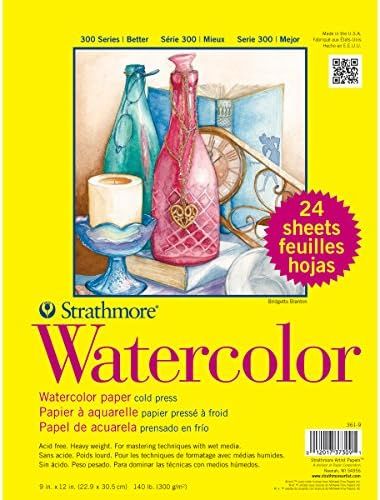 Strathmore Paper 300 Series Watercolor Class Pack, Cold Press, 1 Pack, Original Versio, 24 Sheets | Amazon (US)
