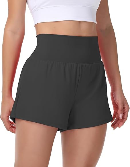 Blaosn Flowy Running Shorts Women Workout Athletic Gym Yoga High Waisted with Pockets Cute Sweat ... | Amazon (US)