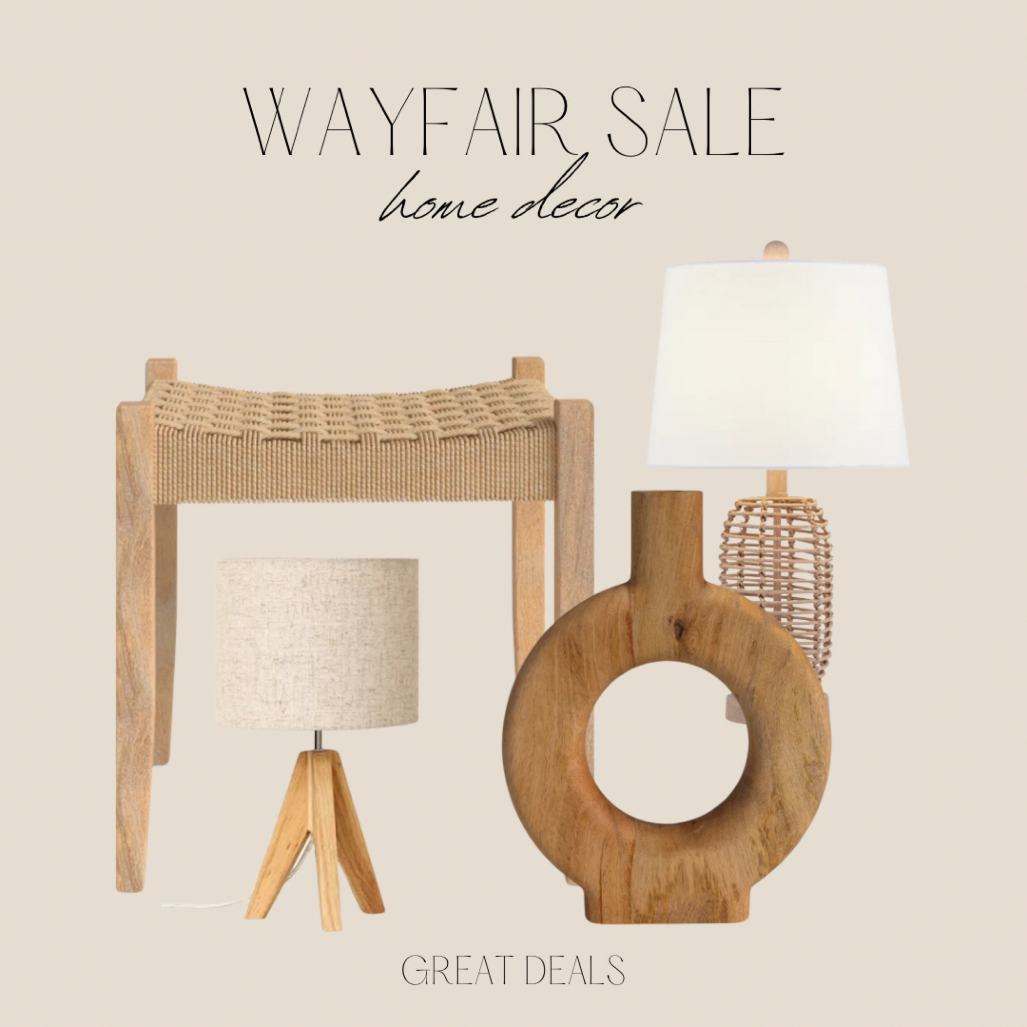 Earthy, organic, with a touch of boho home decor from Wayfair- on sale!

#LTKhome