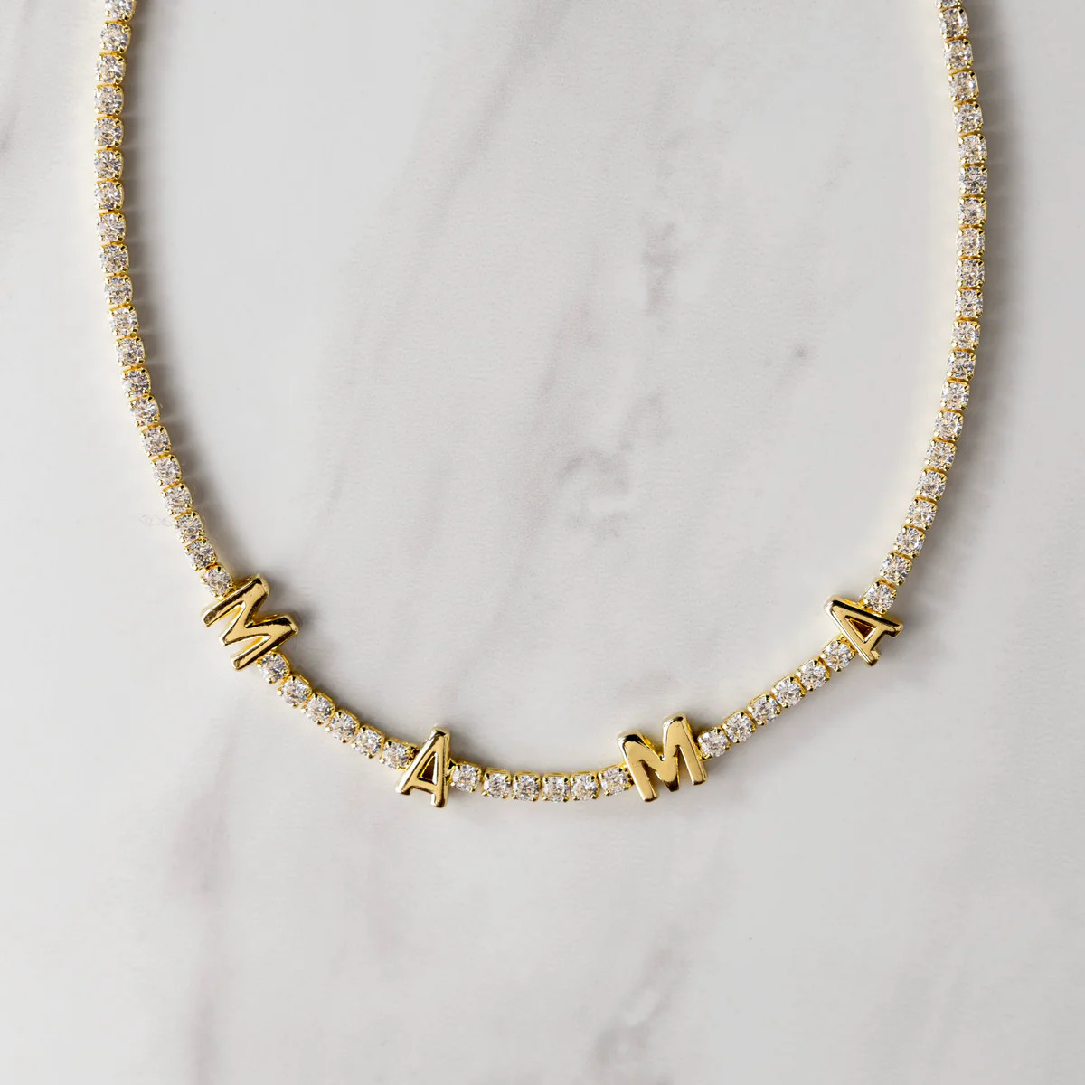 Debbie MAMA Tennis Necklace | Modern Locke