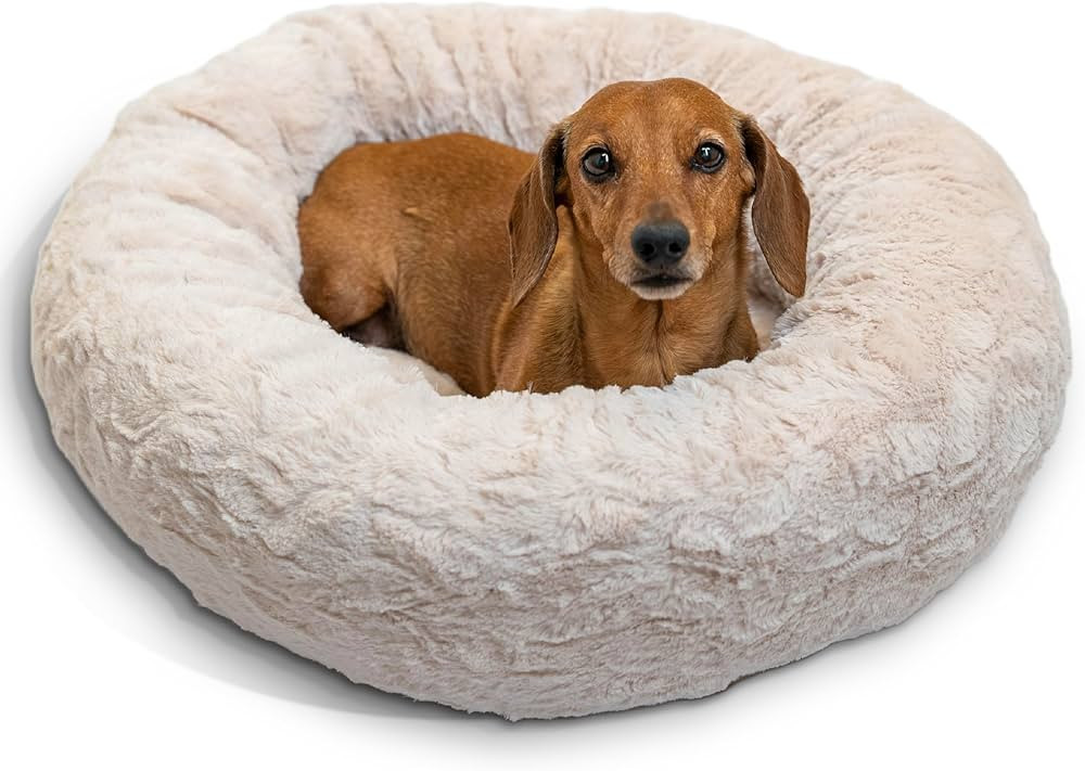 Best Friends by Sheri The Original Calming Donut Dog Bed – Washable Plush Pet Bed for Cats & Sm... | Amazon (US)