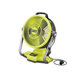 RYOBI ONE+ 18V Cordless Hybrid WHISPER SERIES 12 in. Misting Cannon Fan (Tool Only) PCL850B | The Home Depot
