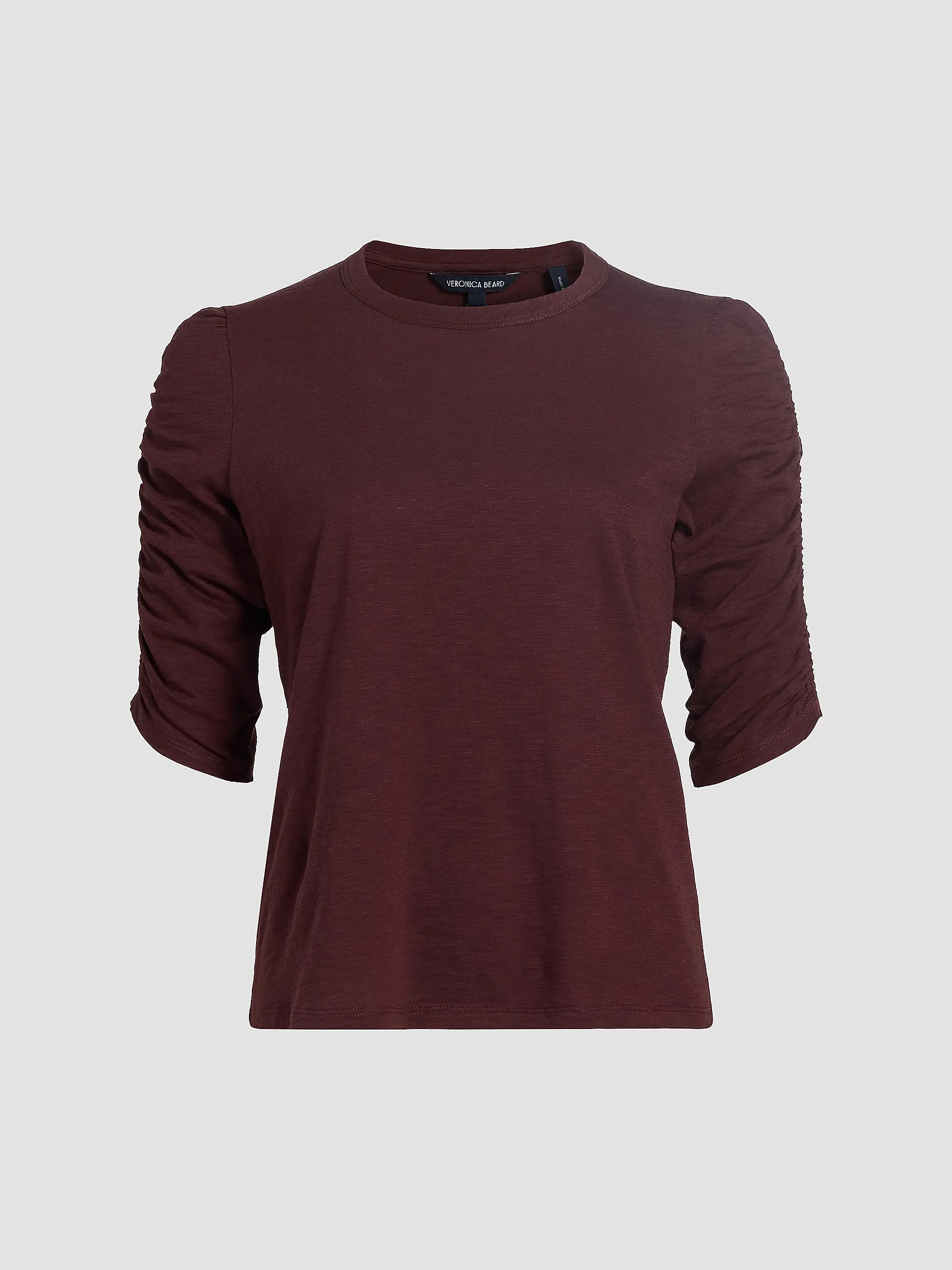 Waldorf Ruched-Sleeve Cotton Tee | Saks Fifth Avenue
