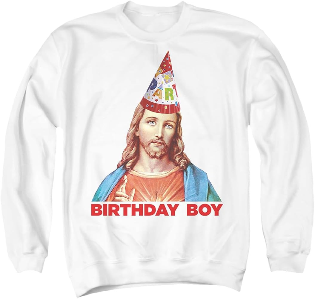Popfunk Classic Christmas Jesus Birthday Boy Unisex Adult Crewneck Sweatshirt | Amazon (US)