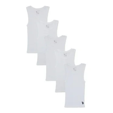 Hanes EcoSmart Boys' Tank, 5-Pack White L | Walmart (US)