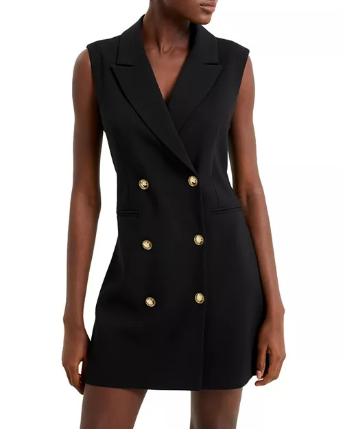 FRENCH CONNECTION Whisper Sleeveless Tux Mini Dress  | Bloomingdale's Women | Bloomingdale's (US)