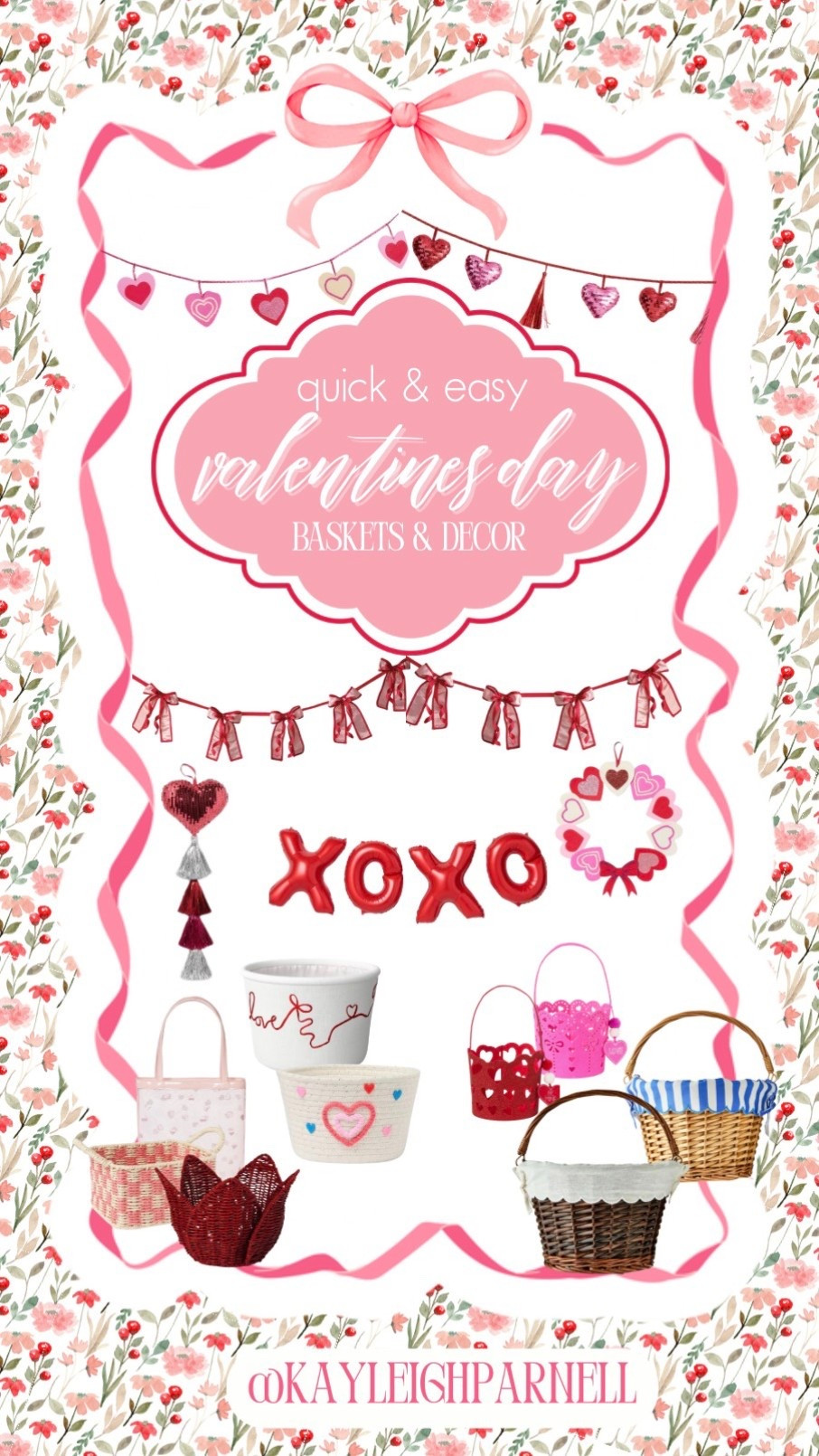 quick & easy baskets and decor to make the cutest gift setup for your valentines big & small 💝💌

#LTKValentine