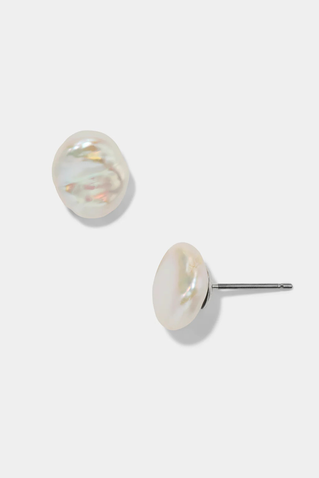MADRID LARGE FRESHWATER PEARL STUD EARRINGS | NADRI