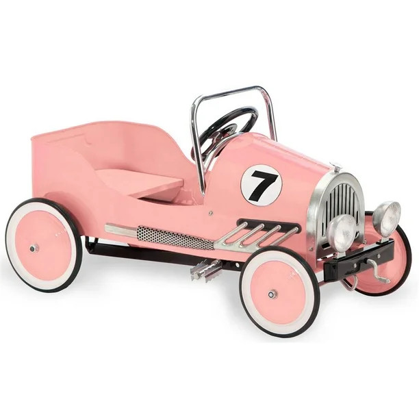 Pink Retro Pedal Car - Walmart.com | Walmart (US)