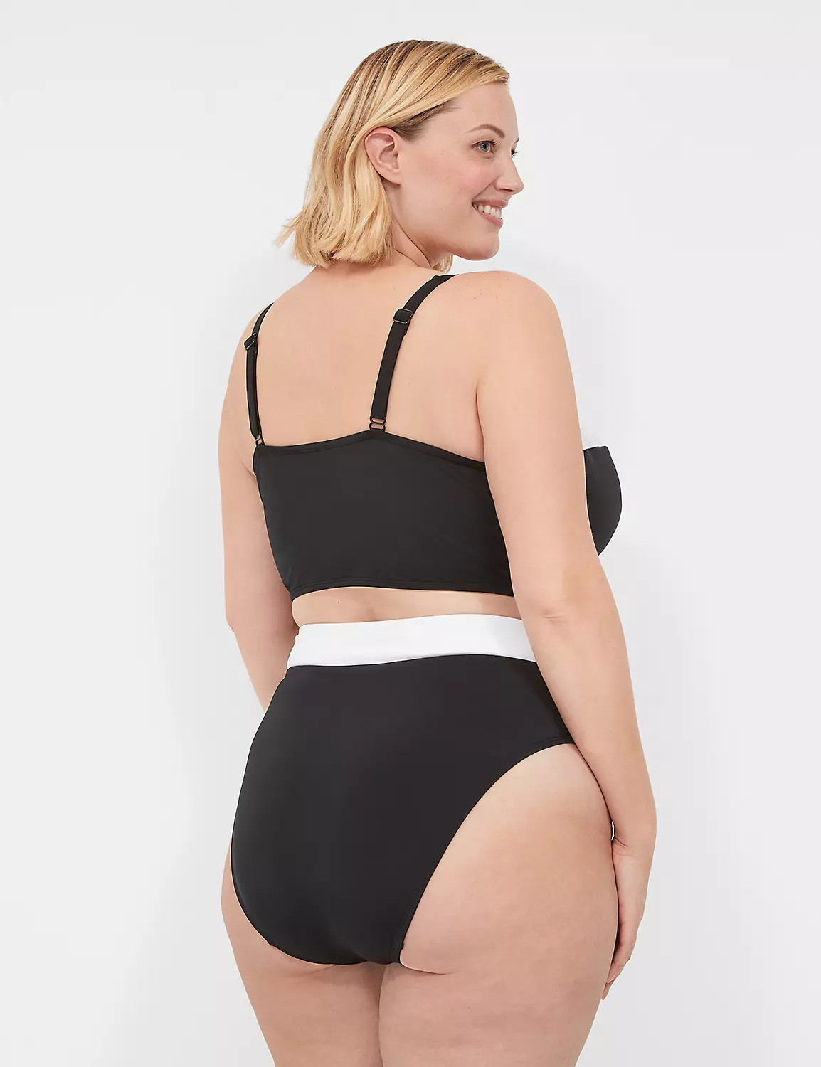 Cross-Over Waistband Swim Brief | LaneBryant | Lane Bryant (US)
