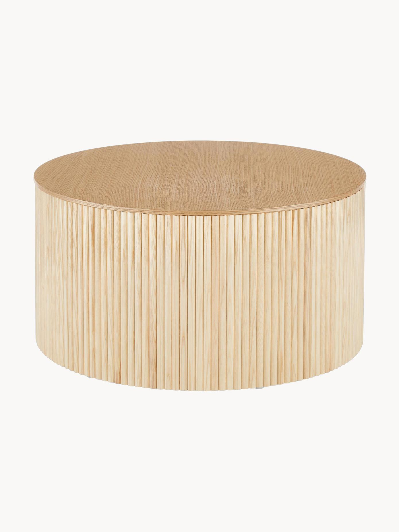 Mesa de centro redonda Nele, con espacio de almacenamiento | Westwing EU