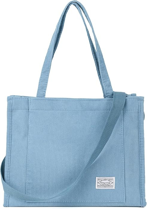 Valleycomfy Corduroy Tote Bag for Women Travel Crossbody Bag Purse Women Shoulder Bags Work Handb... | Amazon (US)