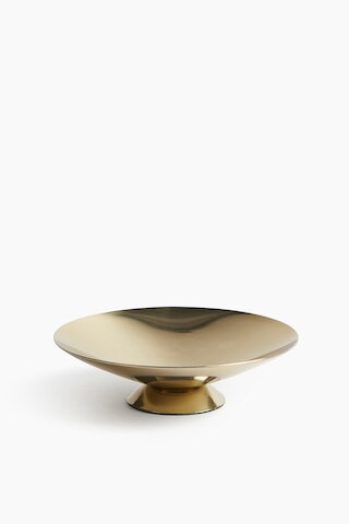 H & M - Small Pedestal Bowl - Gold-Colored | H&M (US + CA)