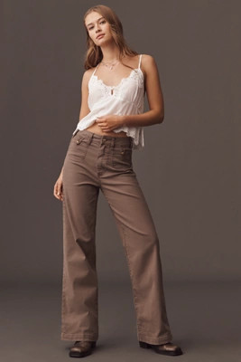 PAIGE Anessa High-Rise Wide-Leg Jeans | Anthropologie (US)