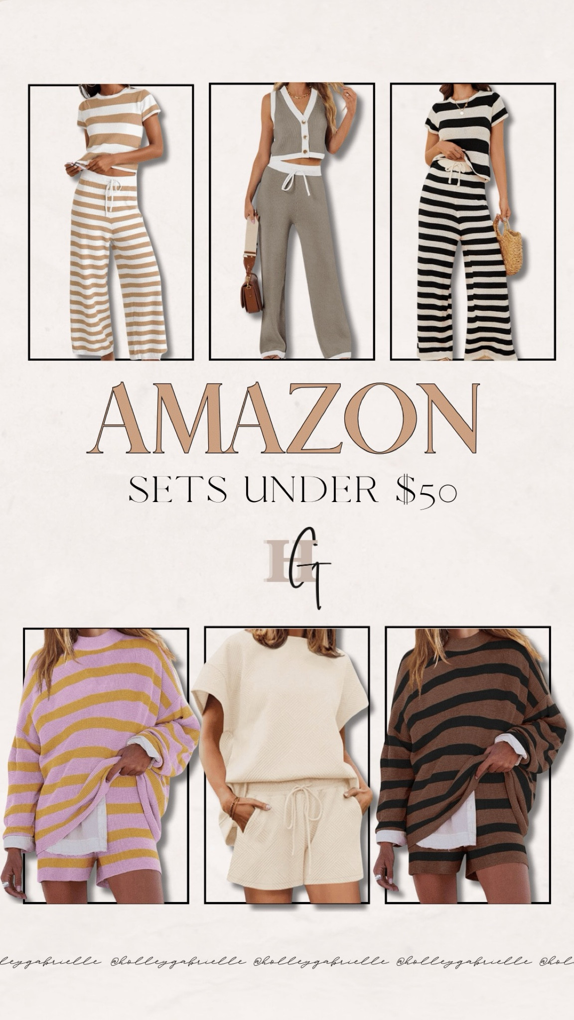 Amazon sets under $50👏💫 perfect for loungewear or running errands!

Amazon sets / set / Amazon finds / Amazon fashion / striped set / affordable finds / Holley Gabrielle

#LTKStyleTip #LTKFindsUnder50 #LTKFindsUnder100