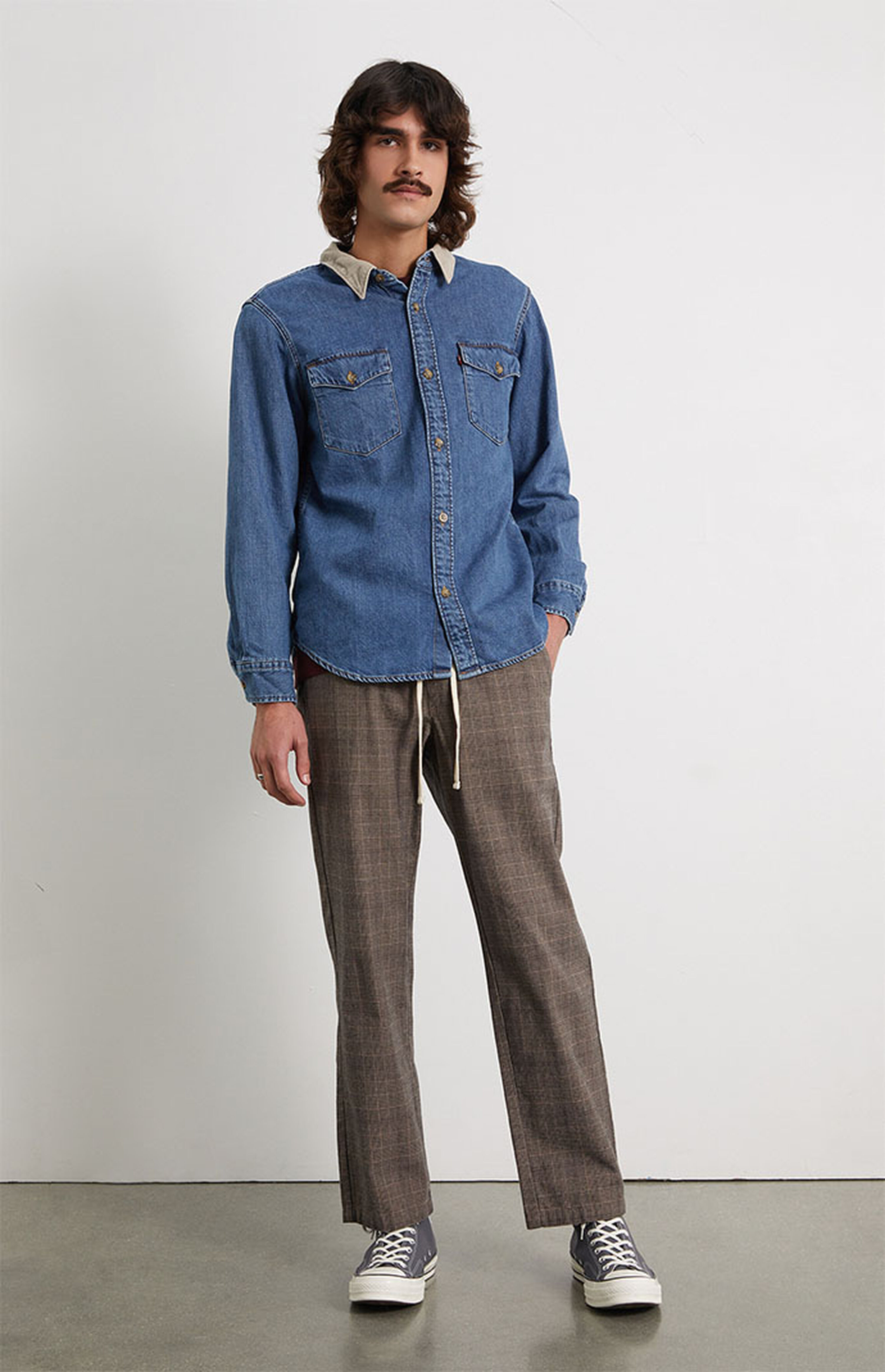 PacSun Brown Plaid Trouser Pants | PacSun