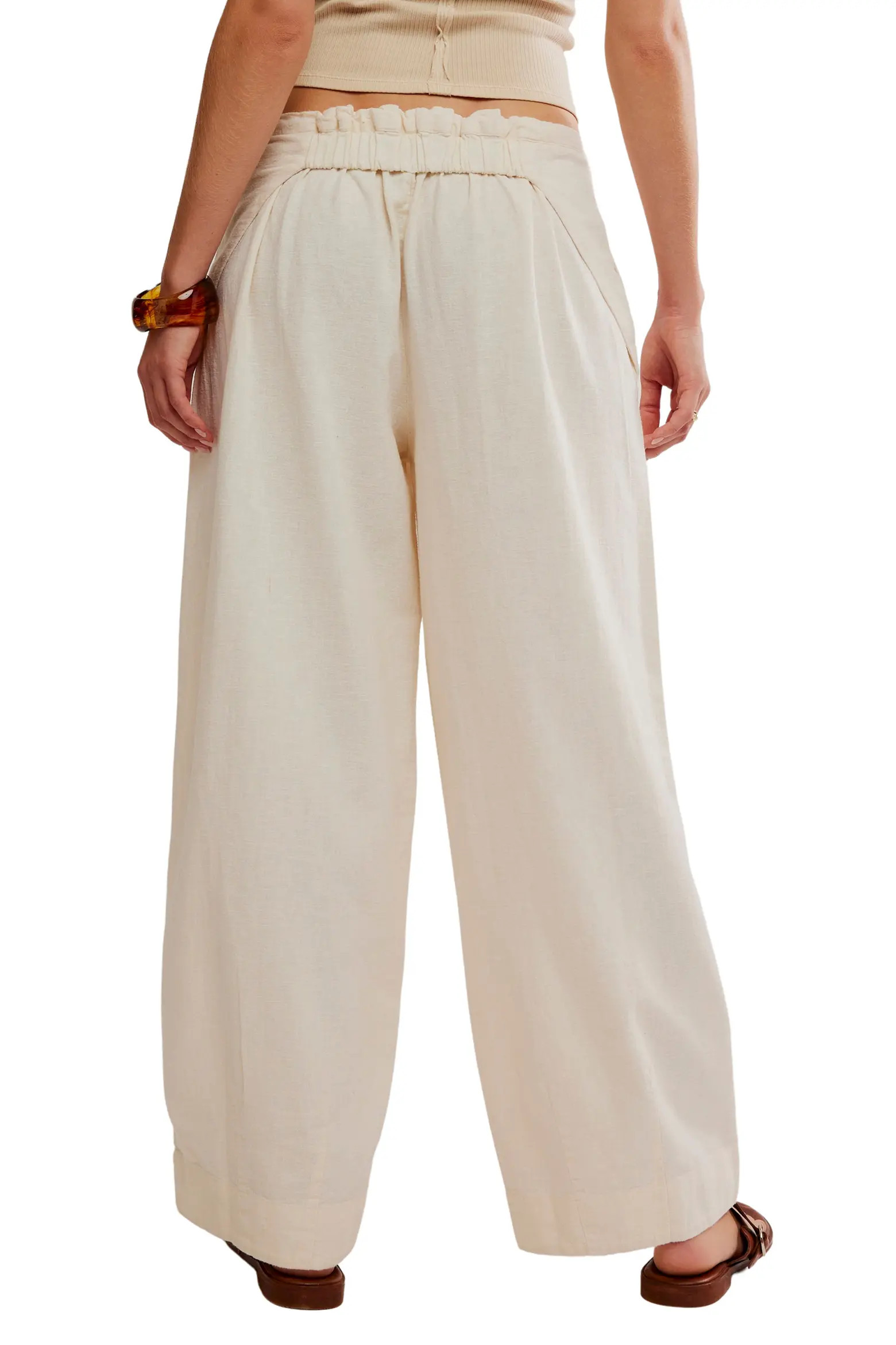 Demi Wide Leg Linen Blend Pants (Women) | Nordstrom | Nordstrom