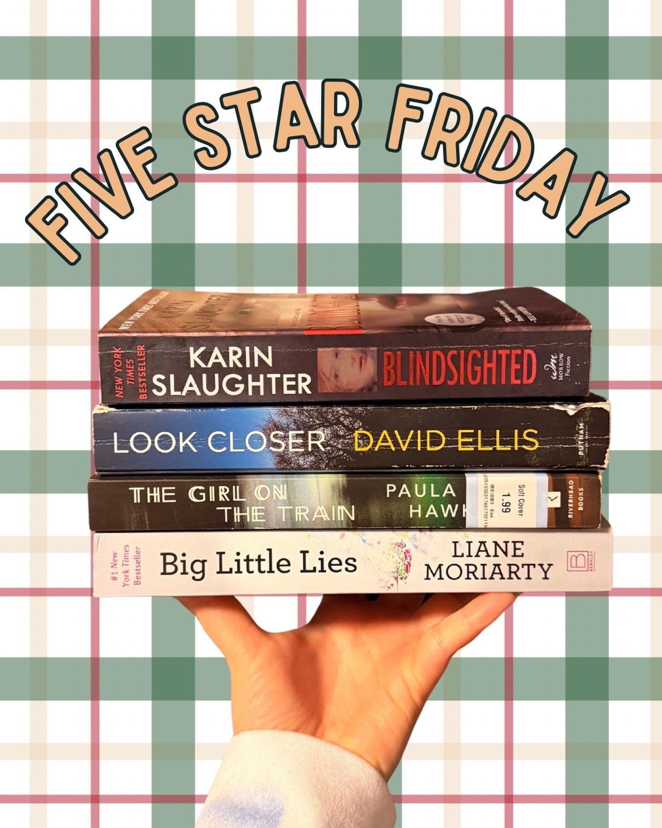 ✨FIVE STAR FRIDAY✨

Four 5 star reads I read over the years that I’ll never ever stop talking about! 

These are def in my top books of all time 

As a thriller lover these all exceeded my expectations and if you’re new here you should know Look Closer by David Ellis is basically apart of my personality now with how much I ✨yap✨ about it! 

QOTD: tell me some of your five star reads from over the years 👇🏻 I love adding to my endless tbr 🤣

Thriller books, five star reads , book recommendations , tbr list , crime fiction books , psychological thrillers