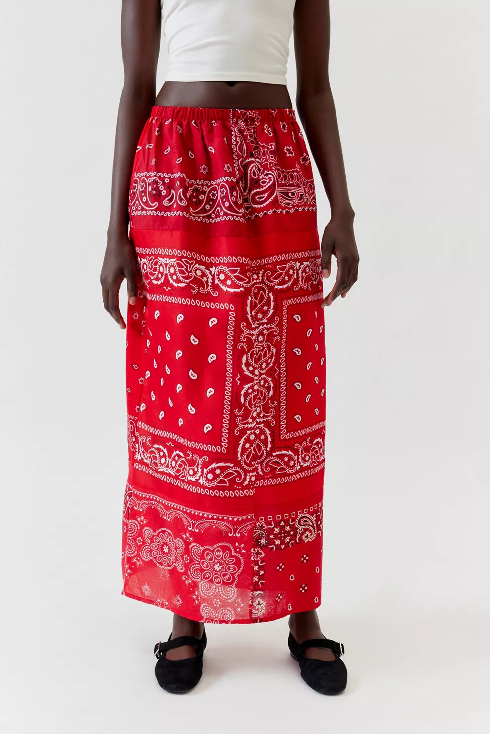 Urban Renewal Remade Pieced Bandana Maxi Skirt | Urban Outfitters (US and RoW)