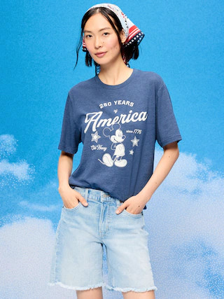 Old Navy x Disney Mickey Mouse Logo-Graphic T-Shirt for Adults | Old Navy (US)