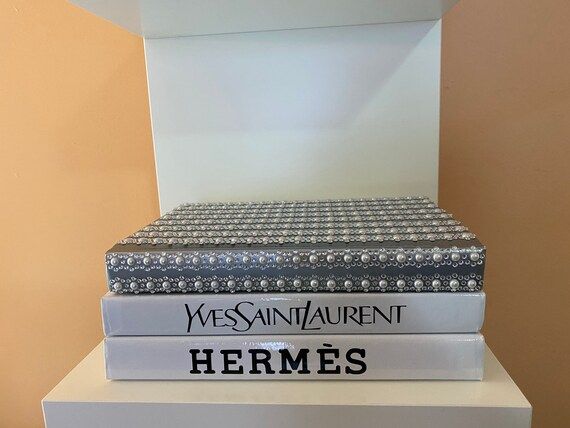 3 BOOKS | Glam Luxurious Book Set | Coffee Table Display Decorative Book Set | Hand Crafted Luxur... | Etsy (US)