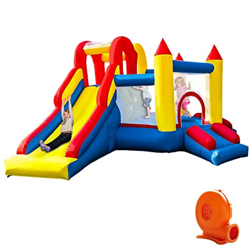 Umbalir InfIatable Bounce House for Kids 3-8 yr, Bouncy House Accommodate 4-6 Kids, Fun and Safe ... | Amazon (US)