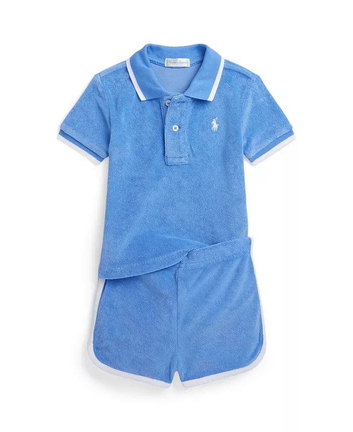 Baby Boys Terry Polo Shirt and Shorts Set | Macy's