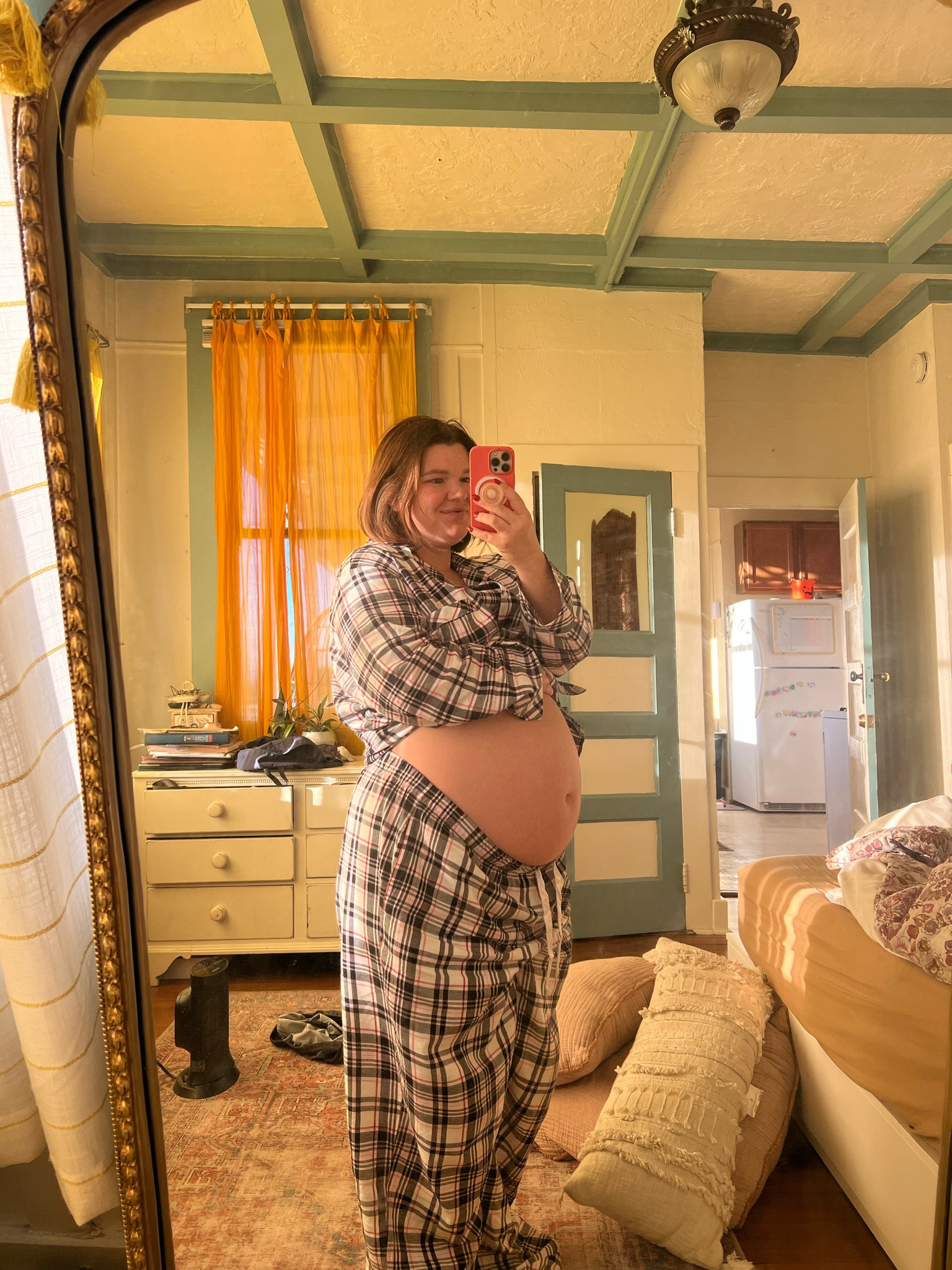 New VS pajama set has me looking a little frumpy sizing up to an XXL, but they fit and we are comfyyyy! Still on sale for $35! Normally wear XL pre pregnancy. Short and tall available online. These are standard length and too long on me but oh well  

#LTKGiftGuide #LTKCyberWeek #LTKSeasonal