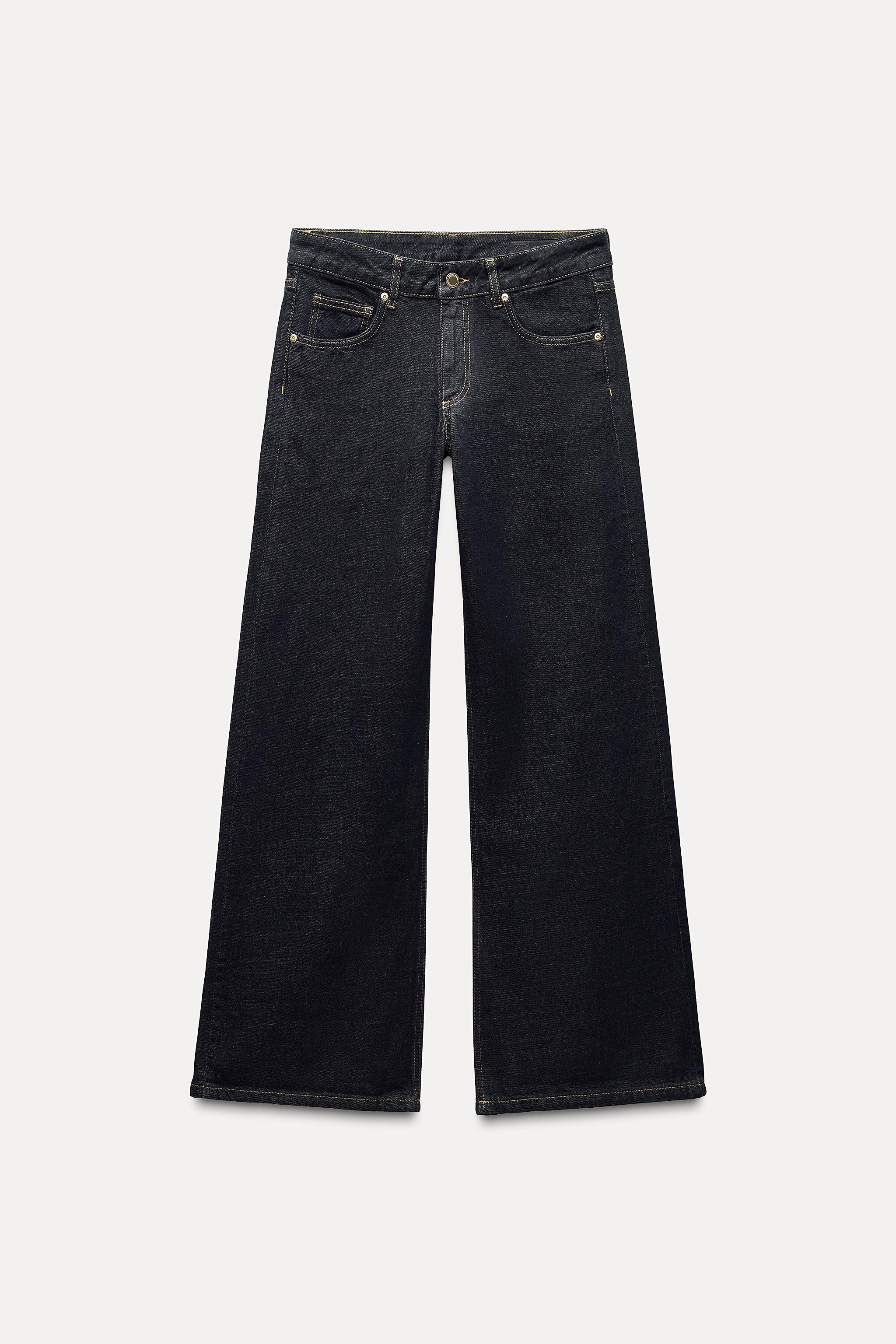 ZW COLLECTION WIDE LEG LOW RISE JEANS | Zara US