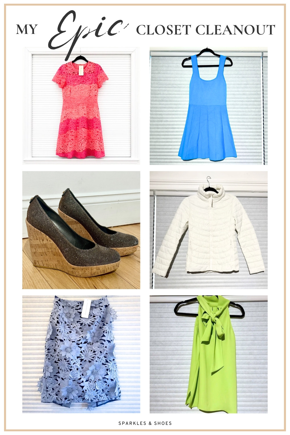 There are 100's of items for sale across my Vinted and Poshmark accounts as part of my epic closet clean out - here are six of my favorites that are still available! 

✨ Shoshanna Coral Pink Lace Dress – Size 2 – NWT

✨ ZARA Teal Fit & Flare Dress – US M - Worn Once

✨ Stuart Weitzman Glitter Cork Wedge Pumps – Size 8.5 – Bronze/Gold Sparkle

✨ GAP Upcycled Lightweight Puffer Jacket Cream – XS

✨ French Connection Manzoni Lace Pencil Skirt – Meru Blue – US 6 / UK 10 – NWT

✨ Mango Lime Green Halter Tie Top – Size US 6 / EUR M

#preloved #poshmark 


 

 #LTKSaleAlert