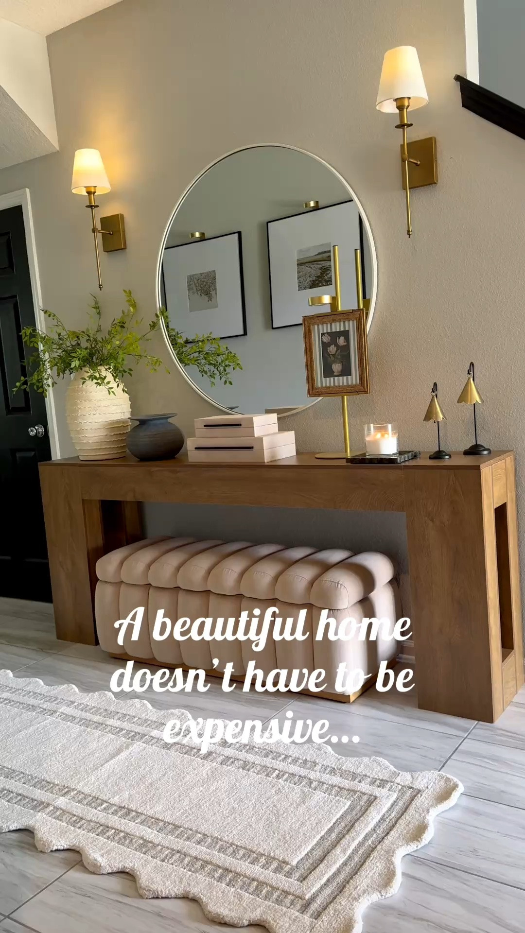 A beautiful home doesn’t have to be expensive… loving how this console table came out! 

Summer decor, entryway, affordable console table, console table styling

#LTKHome #LTKSaleAlert