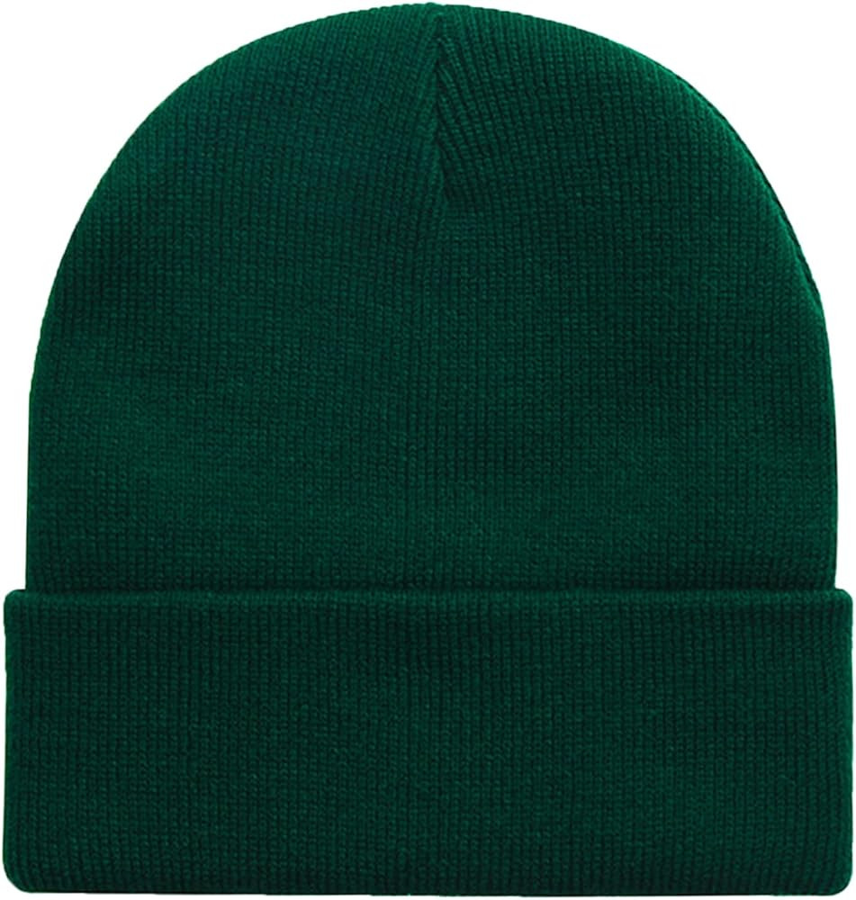 ZOORON Beanie for Men Women Warm Winter Hat Unisex Soft Knit Cuffed Beanie Skull Cap | Amazon (US)