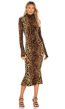 Norma Kamali Turtle Fishtail Dress in Pantera from Revolve.com | Revolve Clothing (Global)